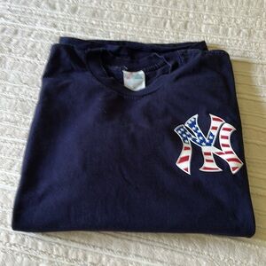 Majestic Navy Blue XL YANKEE Cotton T-Shirt Circa  2021